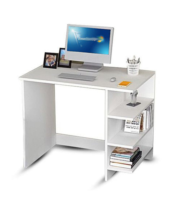 Bureau Junior Avec 3 Étagères De Rangement Couleur blanc – (A349)