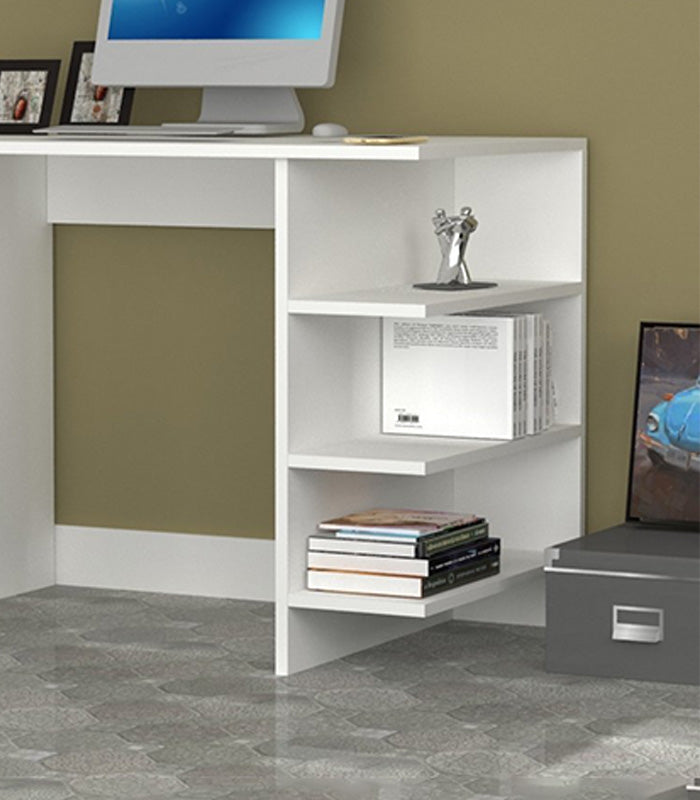 Bureau Junior Avec 3 Étagères De Rangement Couleur blanc – (A349)