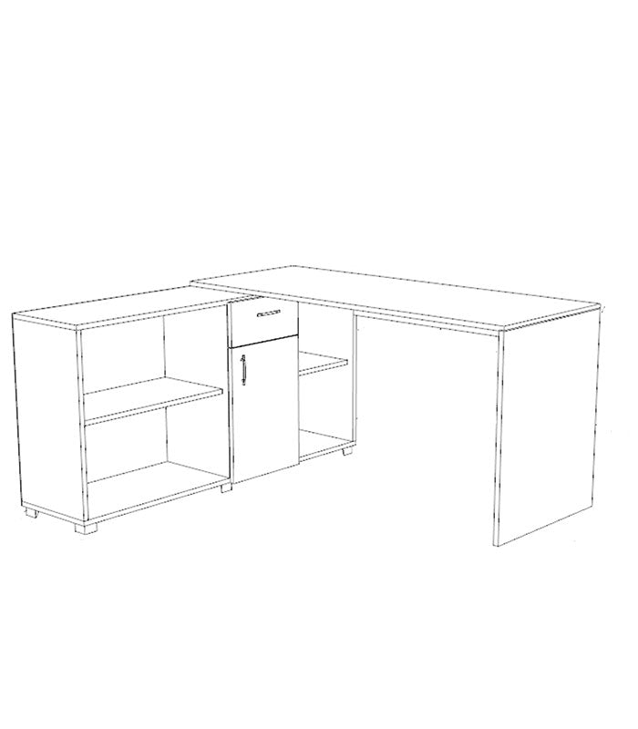 Bureau Angulaire Réversible Chic et Pratique – (A341)