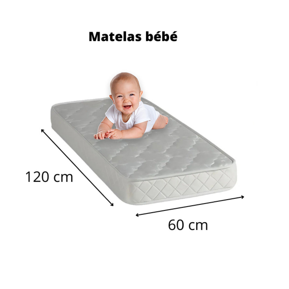 Matelas Bébé 5 étoiles 120×60 cm