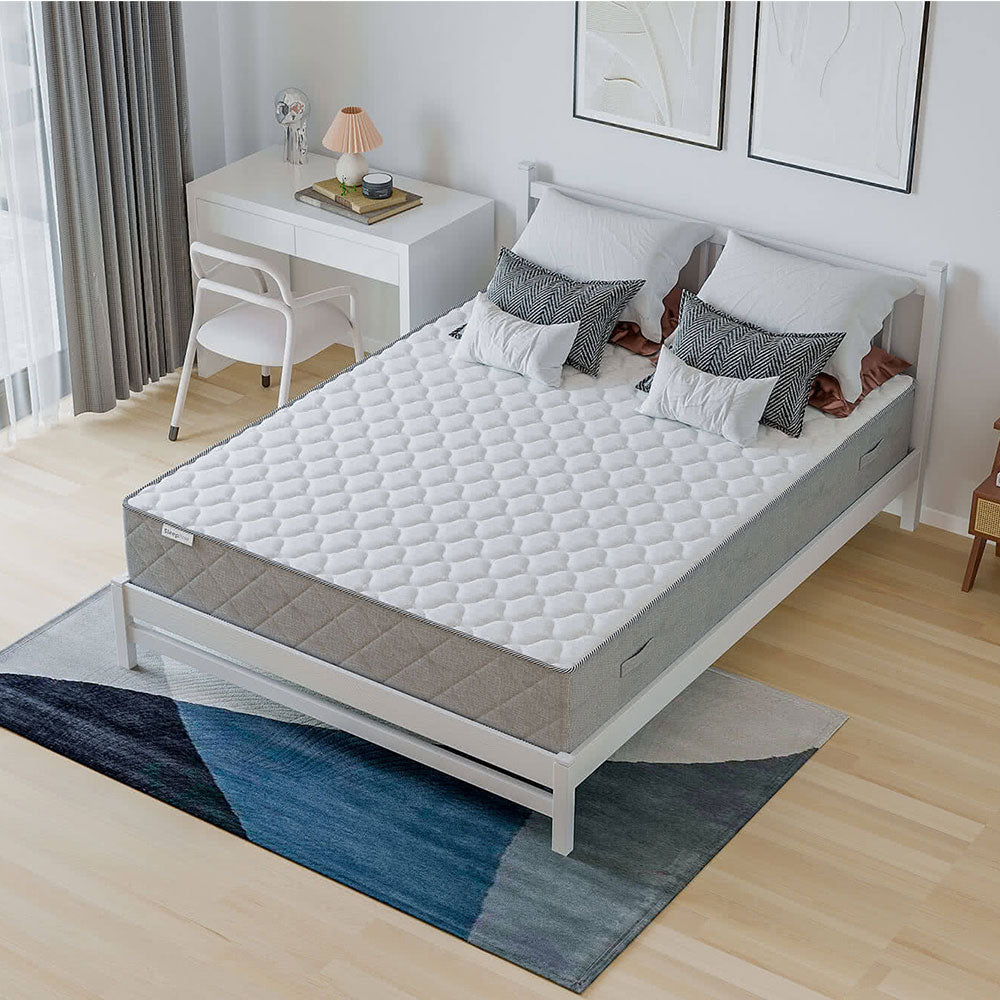 Matelas Hybride 2 Places Mousse Haute Densité et Mousse HR 25 cm