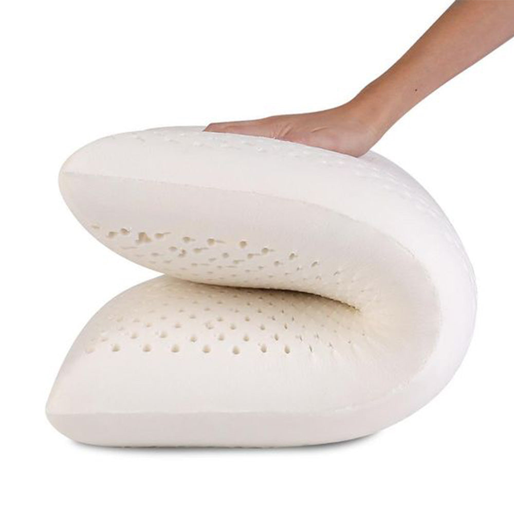 Oreiller en Latex 100 % Naturel Ultra Respirant et Confortable