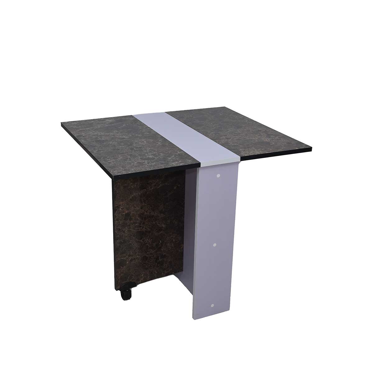 Table à Manger Pliante Multifonctionnelle Couleur Marbré – T365M