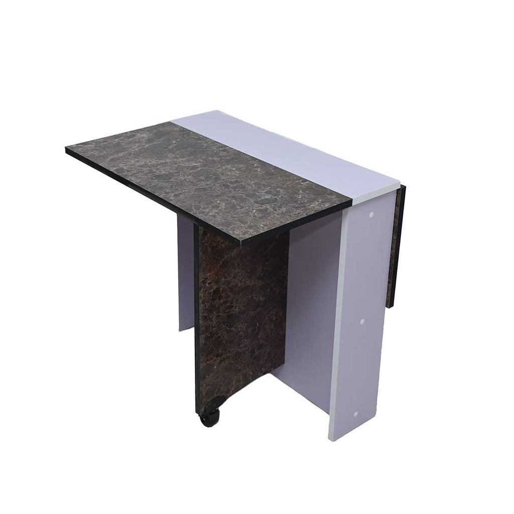 Table à Manger Pliante Multifonctionnelle Couleur Marbré – T365M