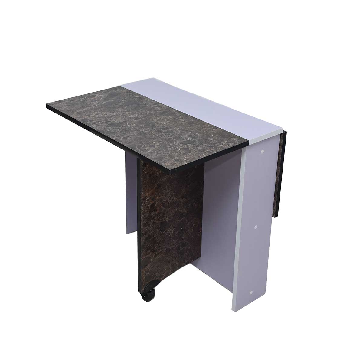 Table à Manger Pliante Multifonctionnelle Couleur Marbré – T365M