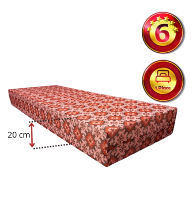 Matelas En Mousse 1 Place 6 Étoiles | Hauteur 20 cm